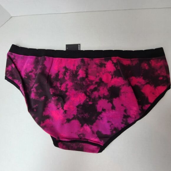 4X 26W Torrid Pink Tiedye Hipster Panty Goth Seamless Knit Stretch Slimming mid - Picture 4 of 7